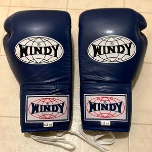 NWOT Blue Windy Muay Thai Boxing Gloves